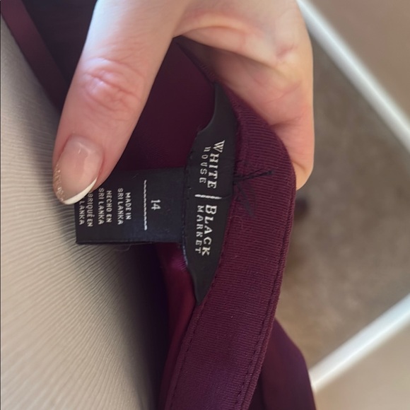 White House Black Market Deep Purple Midi Dress - Picture 2 of 6